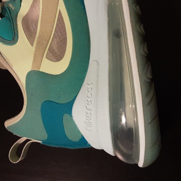 Nike Air Max 270 React in Teal and Beige Size 11. - Picture 8 of 14